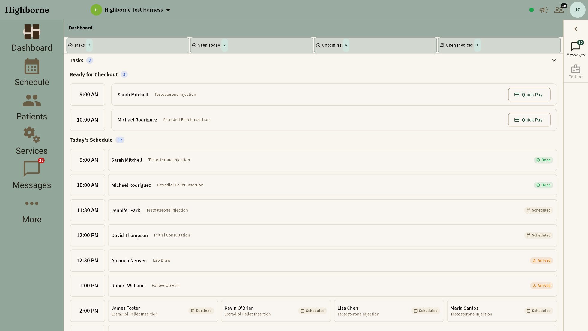 Forest Retreat, spacious, larger text, navigation expanded